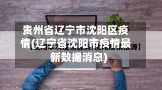 贵州省辽宁市沈阳区疫情(辽宁省沈阳市疫情最新数据消息)