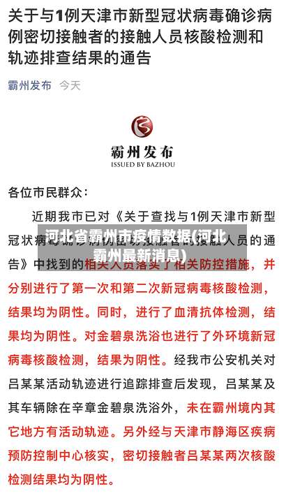 河北省霸州市疫情数据(河北霸州最新消息)
