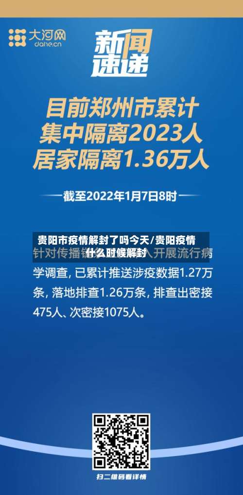 贵阳市疫情解封了吗今天/贵阳疫情什么时候解封
