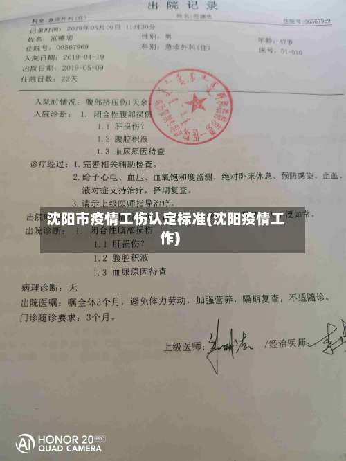 沈阳市疫情工伤认定标准(沈阳疫情工作)-第2张图片