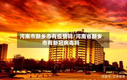 河南市新乡市有疫情吗/河南省新乡市有新冠病毒吗-第3张图片