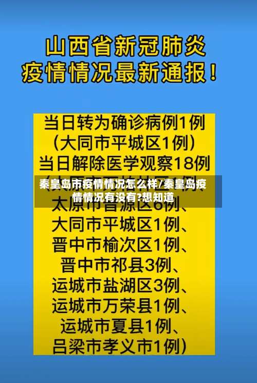 秦皇岛市疫情情况怎么样/秦皇岛疫情情况有没有?想知道