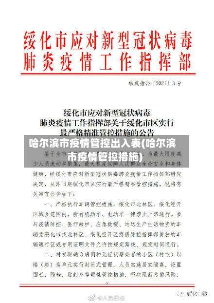 哈尔滨市疫情管控出入表(哈尔滨市疫情管控措施)
