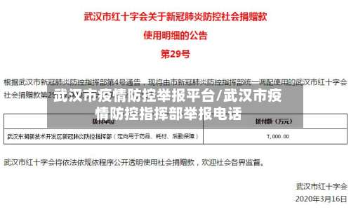 武汉市疫情防控举报平台/武汉市疫情防控指挥部举报电话