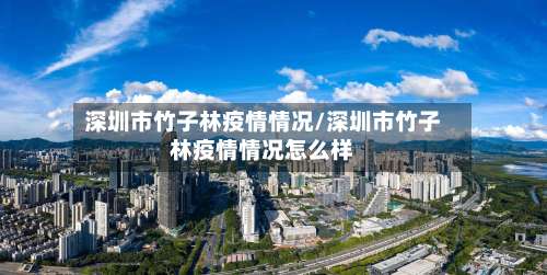 深圳市竹子林疫情情况/深圳市竹子林疫情情况怎么样