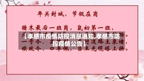 【孝感市疫情防控消息通知,孝感市防控疫情公告】-第3张图片