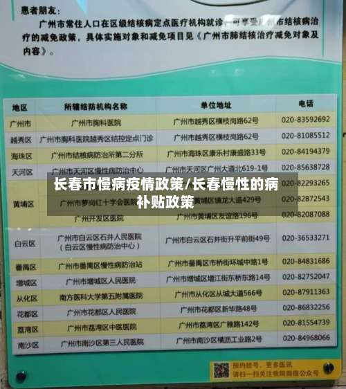 长春市慢病疫情政策/长春慢性的病补贴政策
