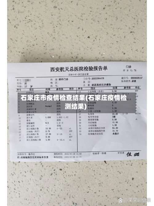 石家庄市疫情检查结果(石家庄疫情检测结果)-第2张图片