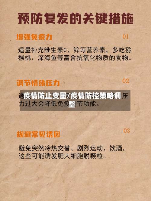 疫情防止变量/疫情防控策略调整