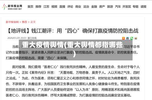 重大疫情舆情(重大舆情都指哪些)-第2张图片