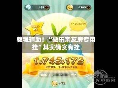 教程辅助！“微乐亲友房专用挂”其实确实有挂