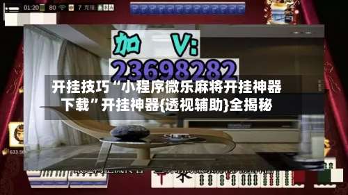 开挂技巧“小程序微乐麻将开挂神器下载	”开挂神器{透视辅助}全揭秘-第2张图片