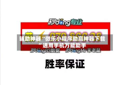 辅助神器“微乐小程序助赢神器下载”通用手机万能助手-第2张图片