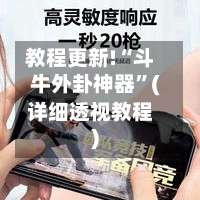 教程更新!“斗牛外卦神器”(详细透视教程)-第3张图片