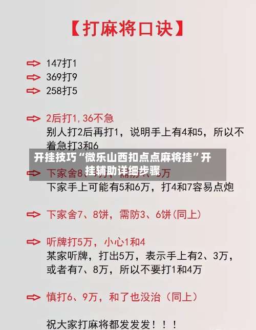 开挂技巧“微乐山西扣点点麻将挂”开挂辅助详细步骤-第2张图片