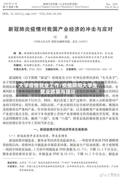 大学疫情就业工作/疫情期间大学生就业政策与建议-第2张图片