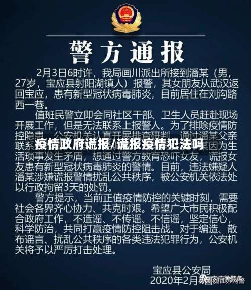 疫情政府谎报/谎报疫情犯法吗-第2张图片