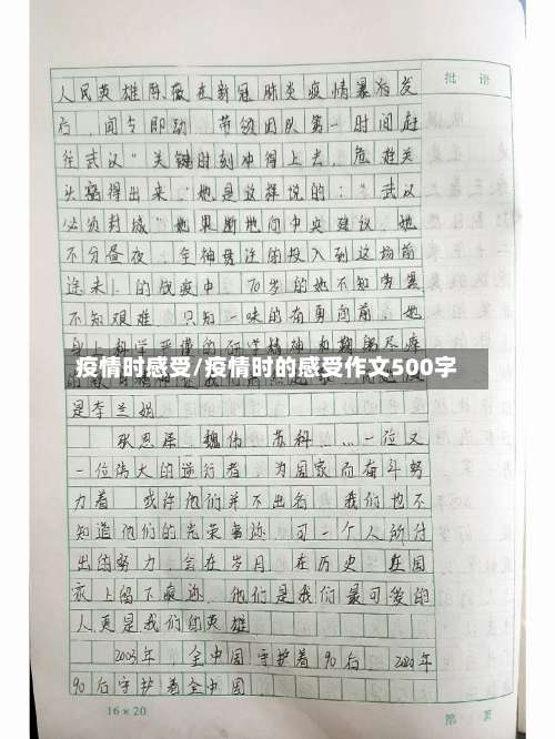 疫情时感受/疫情时的感受作文500字-第3张图片