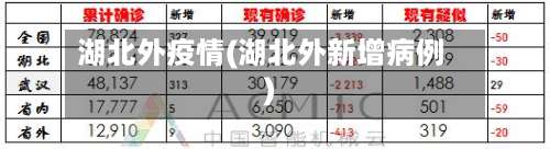 湖北外疫情(湖北外新增病例)