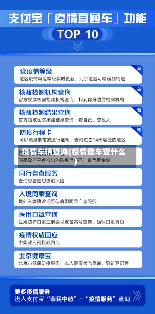 疫情车辆查询(疫情查车查什么)-第3张图片