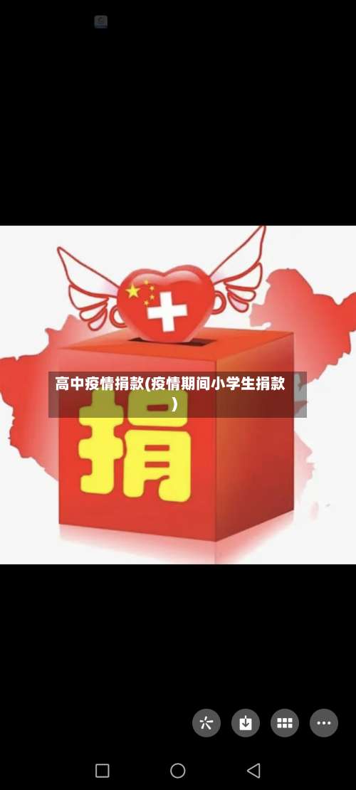 高中疫情捐款(疫情期间小学生捐款)