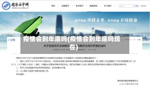 疫情会到年底吗(疫情会到年底吗现在)
