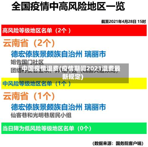 中国疫情退费(疫情期间2021退费最新规定)