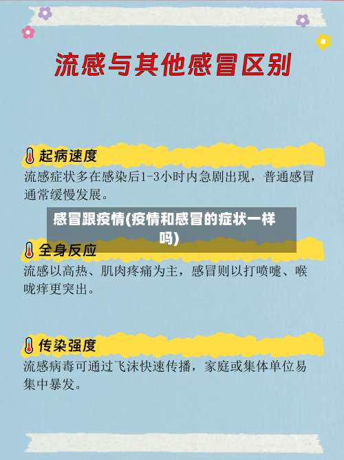 感冒跟疫情(疫情和感冒的症状一样吗)