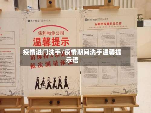 疫情进门洗手/疫情期间洗手温馨提示语
