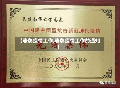 【表彰疫情工作,表彰疫情工作的通知】