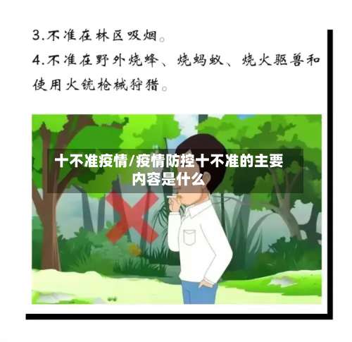 十不准疫情/疫情防控十不准的主要内容是什么