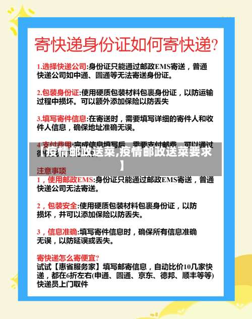 【疫情邮政送菜,疫情邮政送菜要求】