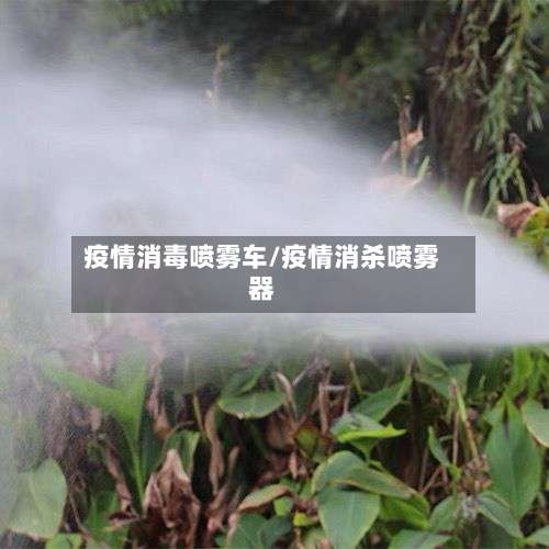疫情消毒喷雾车/疫情消杀喷雾器-第3张图片