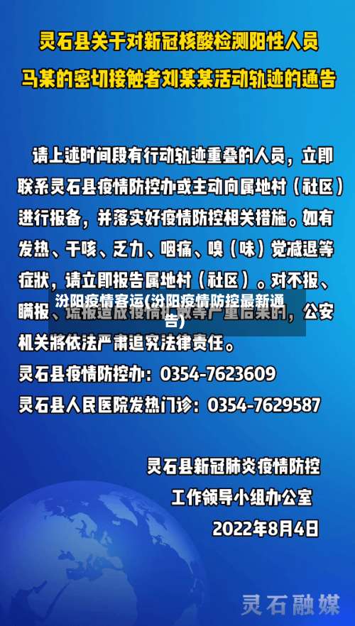 汾阳疫情客运(汾阳疫情防控最新通告)-第2张图片