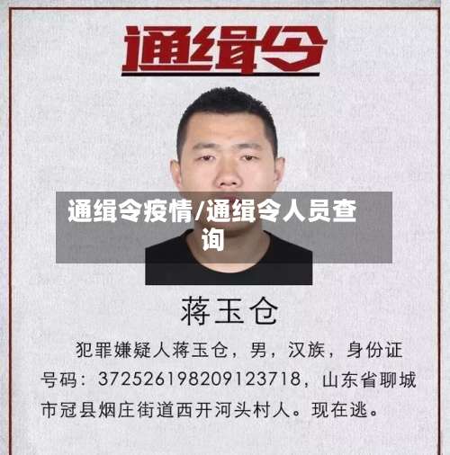 通缉令疫情/通缉令人员查询