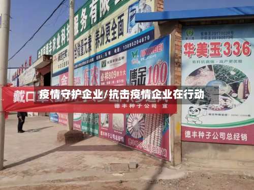 疫情守护企业/抗击疫情企业在行动