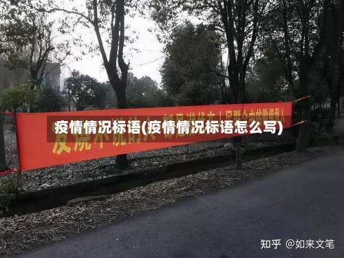 疫情情况标语(疫情情况标语怎么写)
