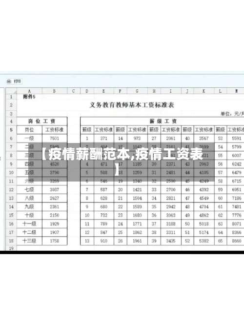 【疫情薪酬范本,疫情工资表】