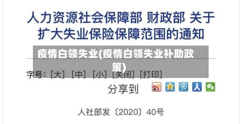 疫情白领失业(疫情白领失业补助政策)