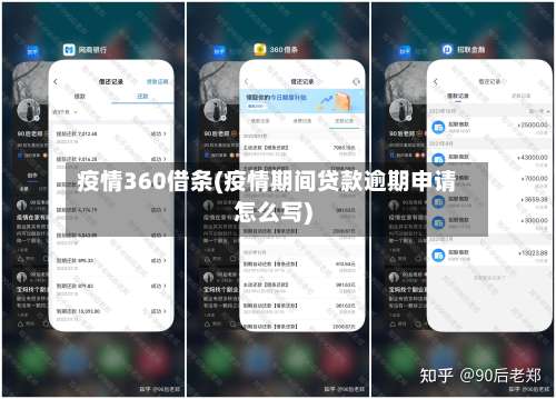 疫情360借条(疫情期间贷款逾期申请怎么写)