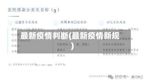 最新疫情判断(最新疫情新规)-第2张图片