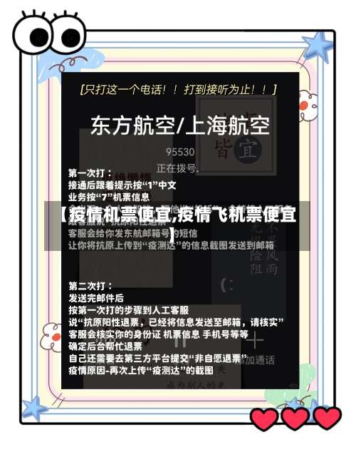 【疫情机票便宜,疫情飞机票便宜】